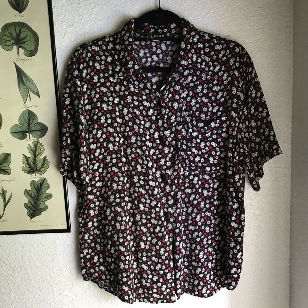 Vintage floral button up!